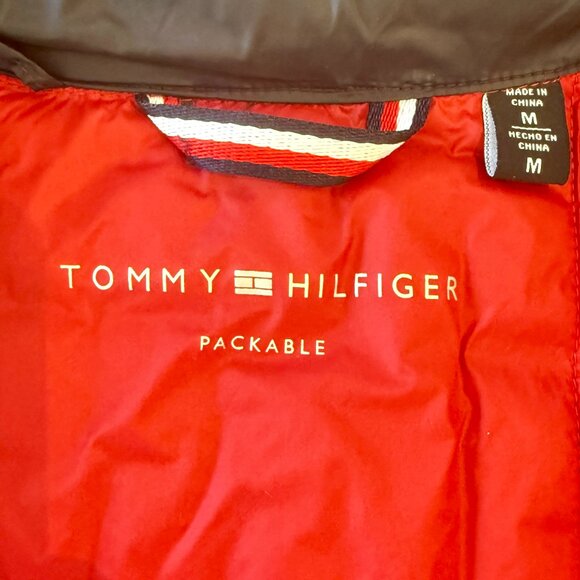 Tommy Hilfiger Packable Puffer Jacket – Navy / White / Red – Size M - Picture 7 of 7
